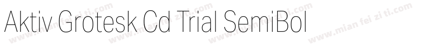 Aktiv Grotesk Cd Trial SemiBold字体转换